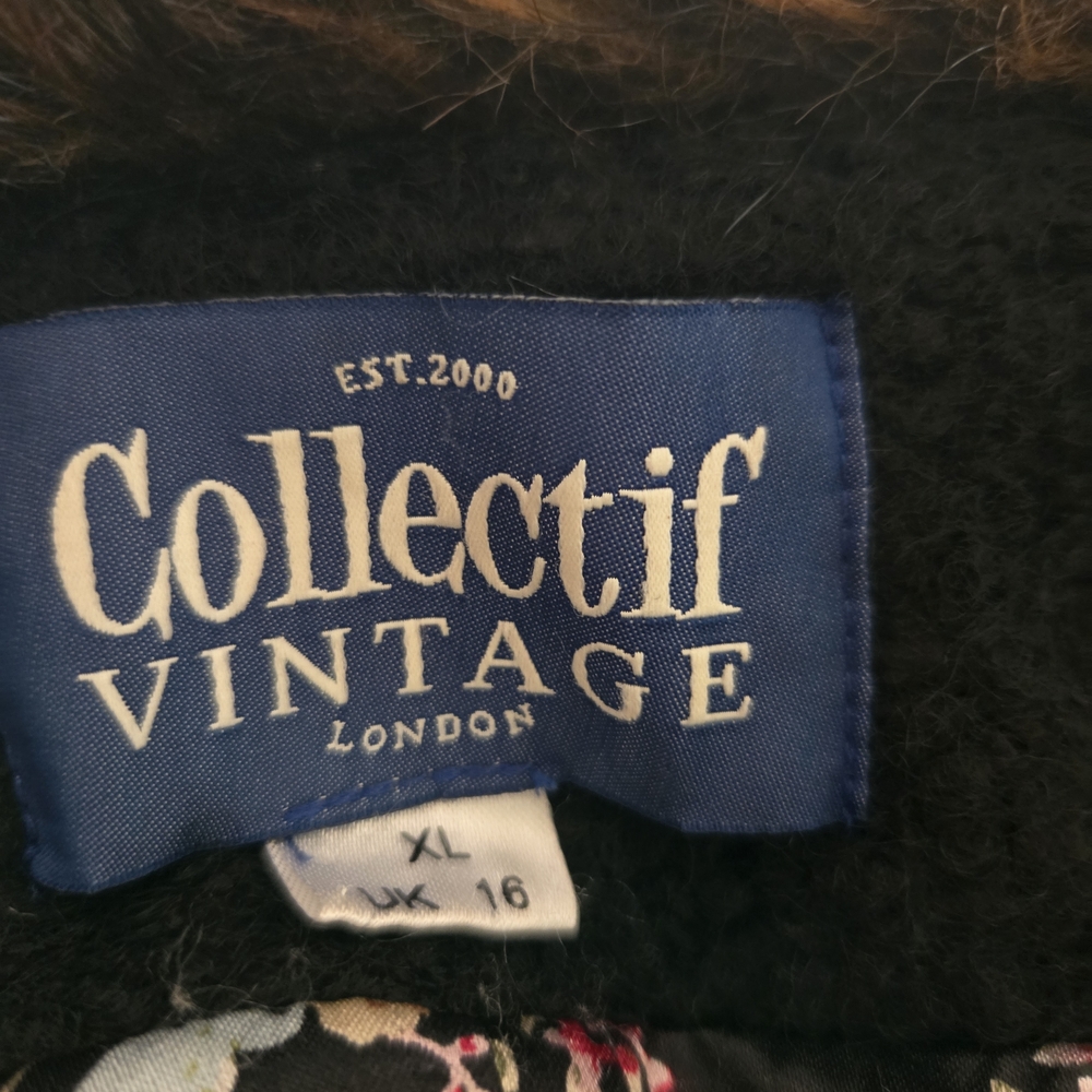 Collectif Black Trench Coat